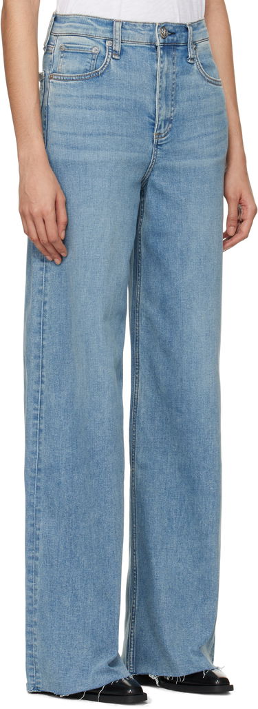 Džínsy rag & bone 'The Sofie' High-Rise Ultra Wide Jeans Modrá | WDD24F2952FUWH, 1