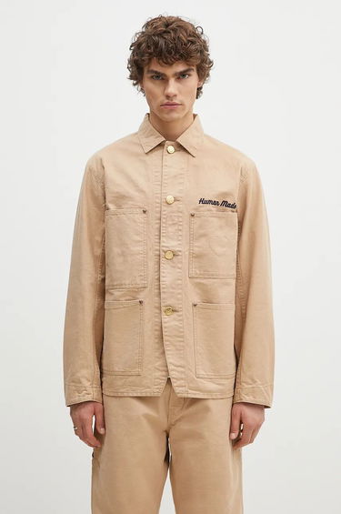 Bunda Human Made Washed Duck Coverall Jacket Béžová | HM28JK013, 0