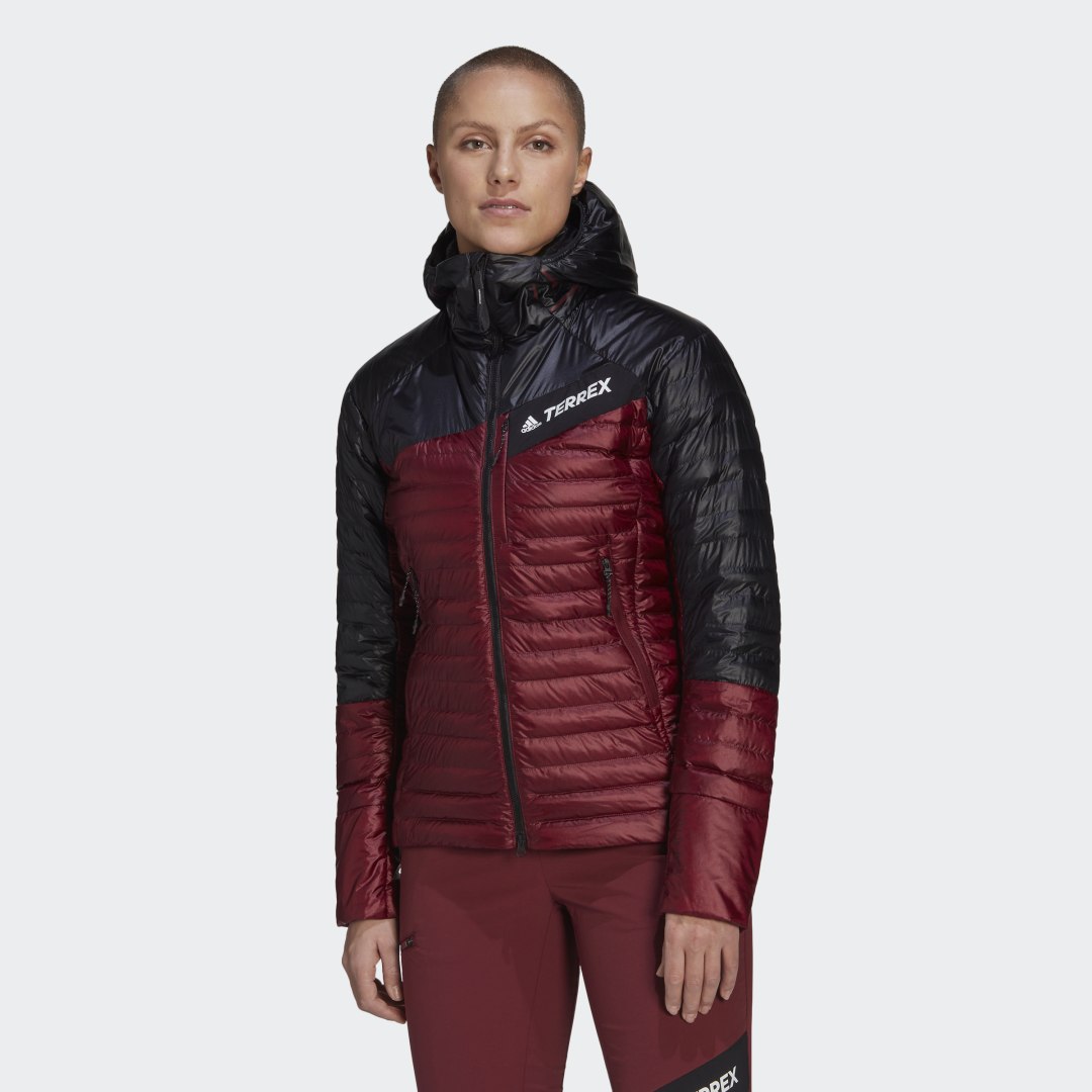 Prešívaná bunda adidas Originals Techrock Year-Round Down Hooded Jacket Vínová | H55934, 0