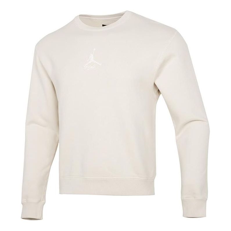 Sveter Jordan Air Jordan Fleece Embroidered Logo Crewneck Sweatshirt Béžová | DO2308-104, 0