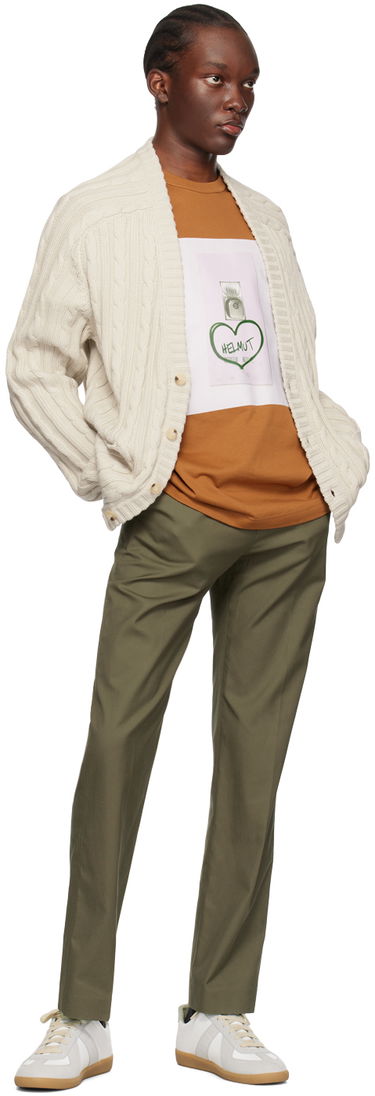 Sveter Helmut Lang Helmut Lang Cable Knit Cardigan Béžová | N04HM704, 3