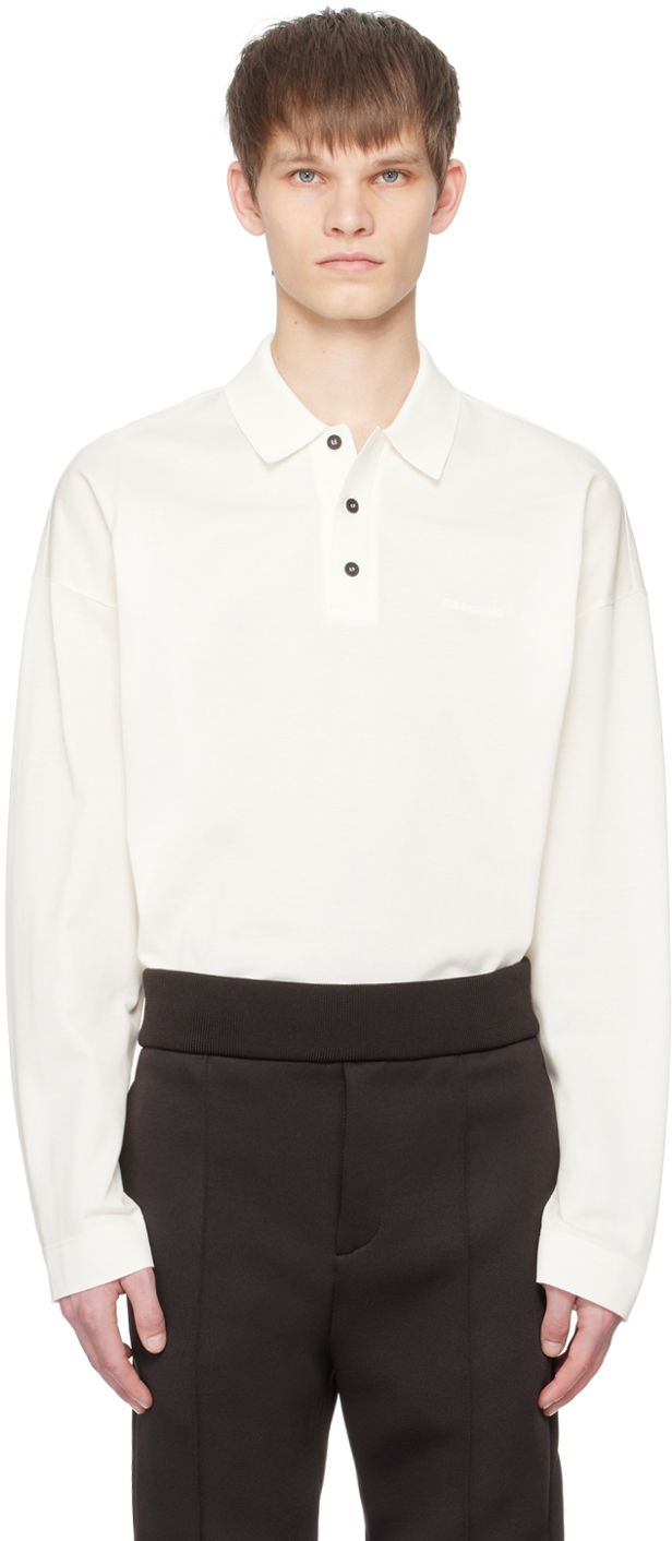 Polo tričko FERRAGAMO Embroidered Polo Shirt Biela | 769939, 0