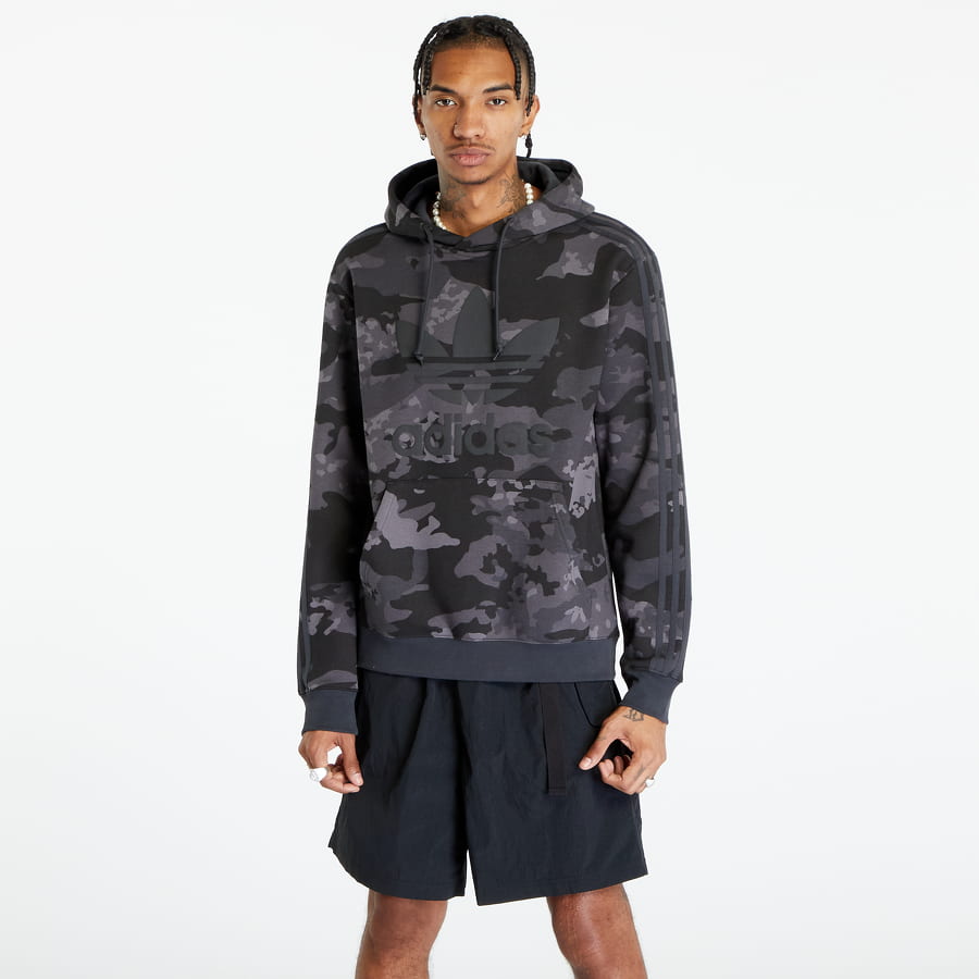 Mikina adidas Originals Camo Aop Hoodie Carbon Zelené | IK3542, 0