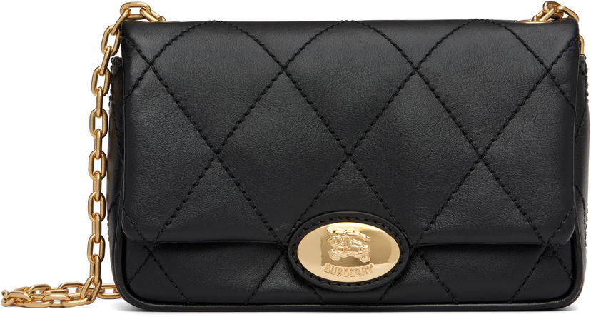 Kabelka Burberry Burberry Quilted Lambskin Strand Clutch Čierna | 8111640