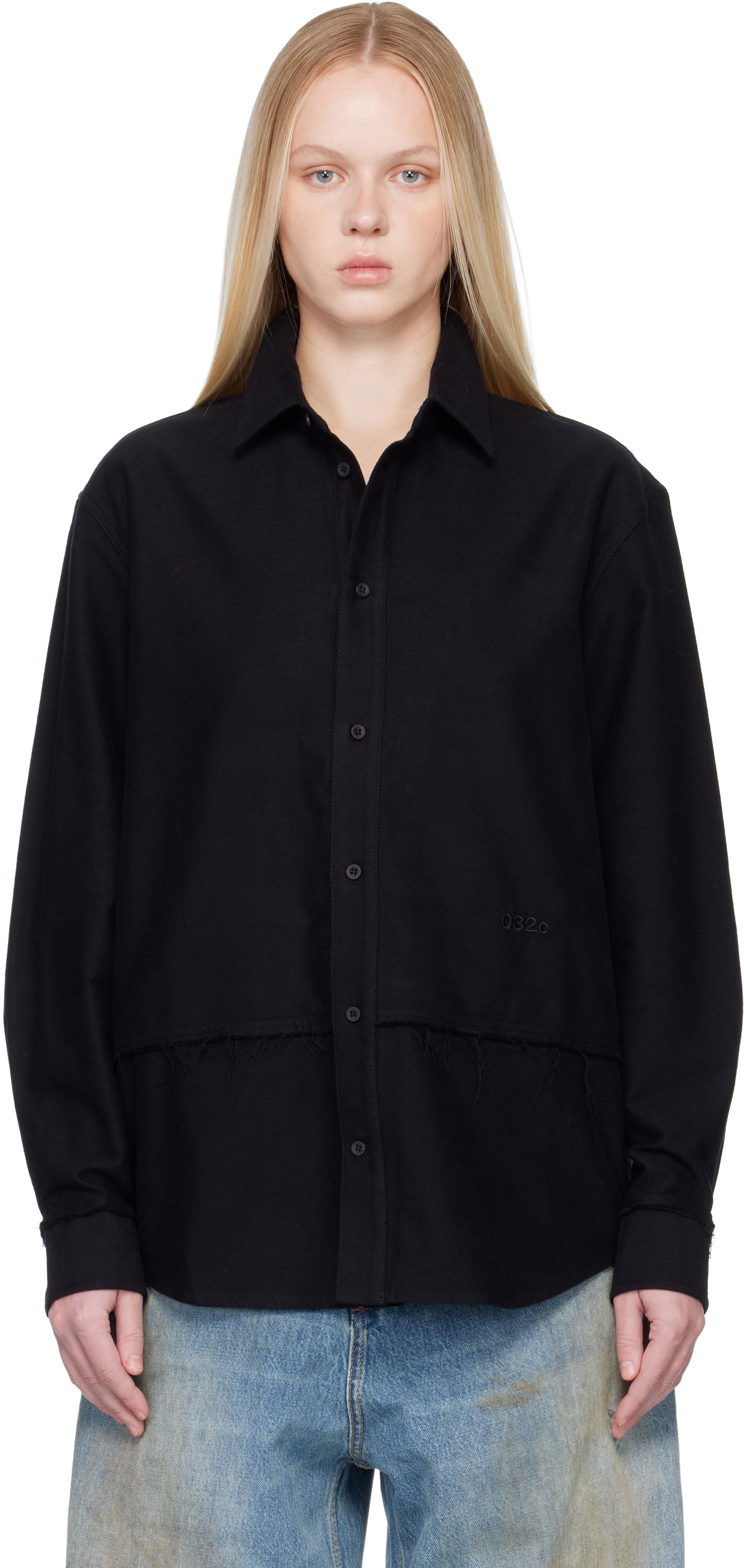 Košeľa 032C Workday Flannel Shirt Čierna | F25-URW-1302-000-W, 0