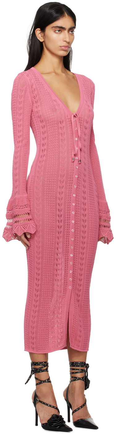 Šaty Blumarine Knit Midi Dress Béžová | P422A452A, 4