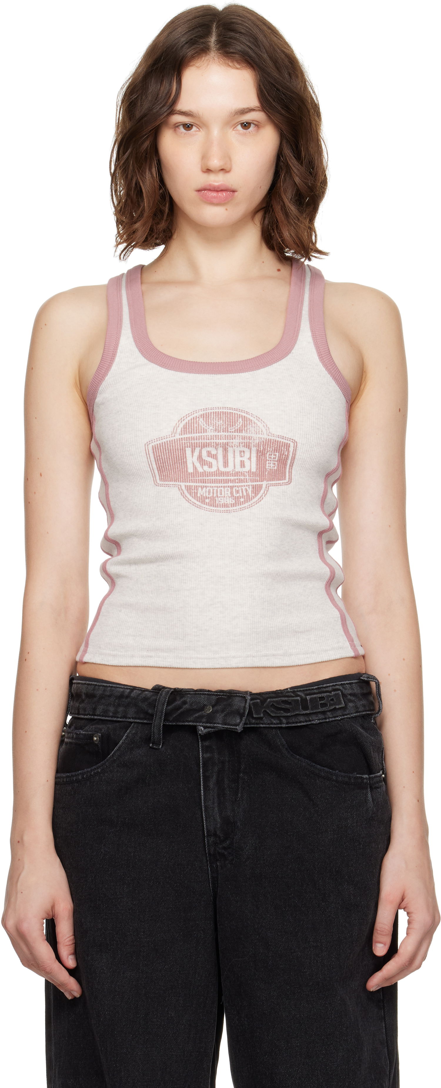Tielko Ksubi Ksubi Pitt Lane Origin Tank Top Biela | WPF25SI002, 0