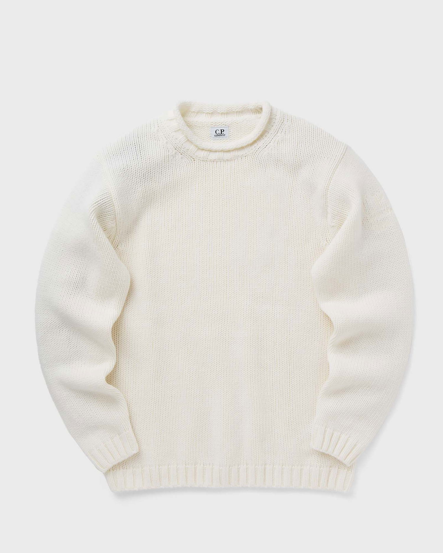 Sveter C.P. Company LAMBSWOOL GRS BOXY MOCK NECK KNIT Biela | 17CMKN171A110149A-103, 0