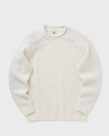 Sveter C.P. Company LAMBSWOOL GRS BOXY MOCK NECK KNIT Biela | 17CMKN171A110149A-103, 0