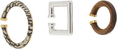 Náušnice Jacquemus Jacquemus La Croisière "The Ear Jewelry" Ear Cuff Set Metalická | 25E251JW748-3233, 1