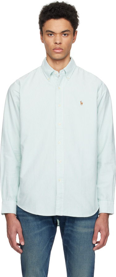 Košeľa Polo by Ralph Lauren Ralph Lauren Classic Fit Striped Oxford Shirt Zelené | 710942746004, 0