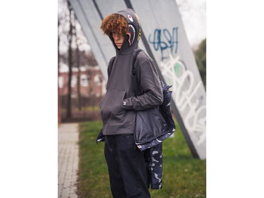 Bunda BAPE Gradation Camo Lace Up Jacket Čierna | 001LJF801011X-BLK, 6
