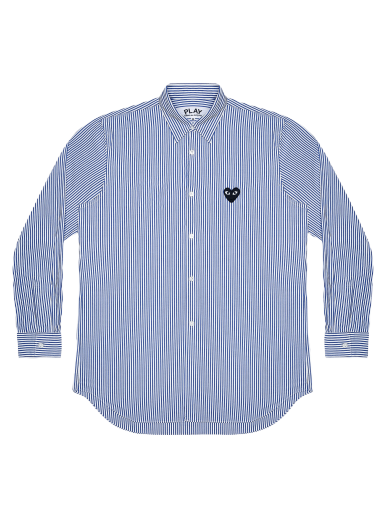 Košeľa Comme des Garçons PLAY Striped Shirt Modrá | AZ B018 051 1