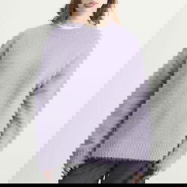 Sveter Samsoe Samsoe Sajeanne Hairy Knit Sweater Fialová | F25300007-163810TCX, 2