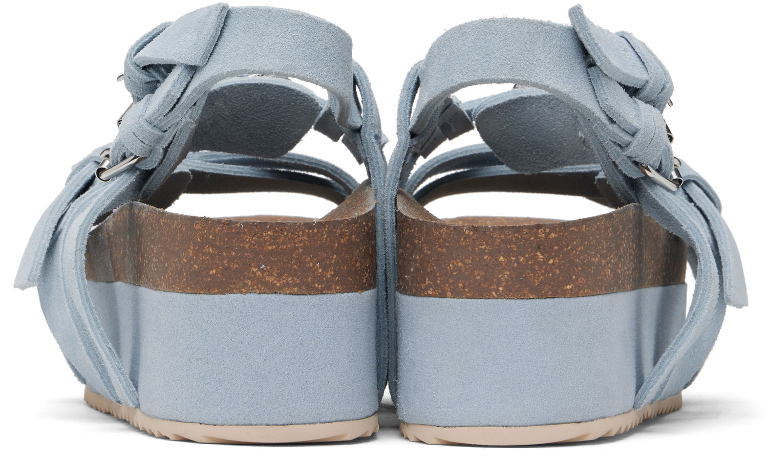 Šaty R13 R13 Suede Platform Sandals Modrá | R13WS075-S211A, 1