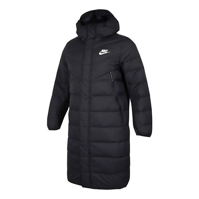 Parka Nike Hooded Puffer Long Coat Čierna | DV0756-010
