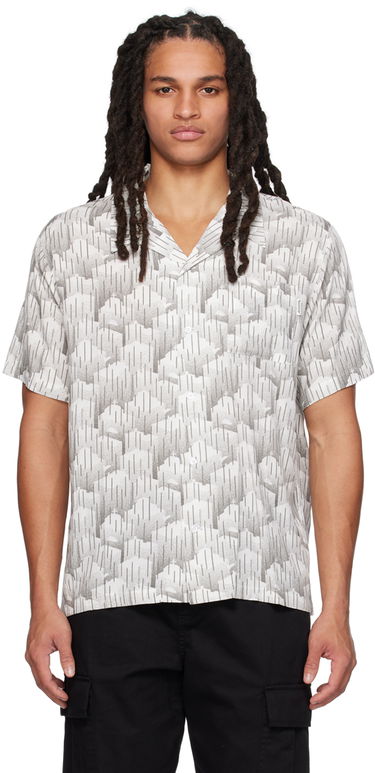 Košeľa BILLIONAIRE BOYS CLUB Billionaire Boys Club City Rain Short Sleeve Button-Up Shirt Biela | B23127, 0