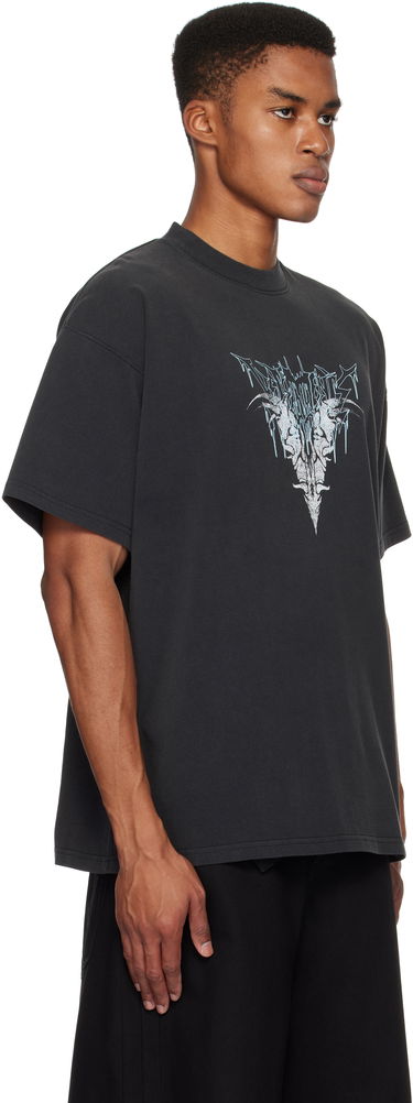 Tričko VETEMENTS Vetements Bone 'V' Graphic Regular T-Shirt Čierna | UA66TR670B, 1