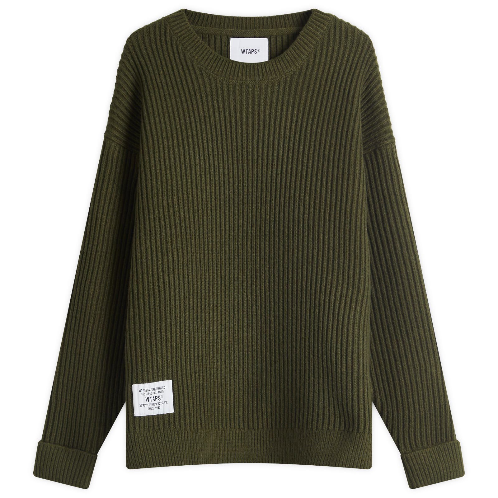 WTAPS 06 Heavy Ribbed Knit Sweater, Size Large