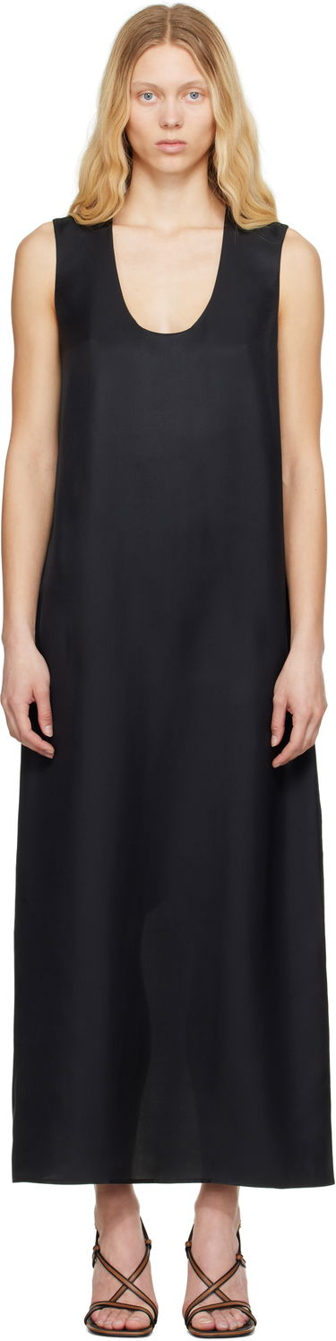 Šaty Róhe Róhe Scoop-Neck Silk Maxi Dress Čierna | 415-33-164, 0