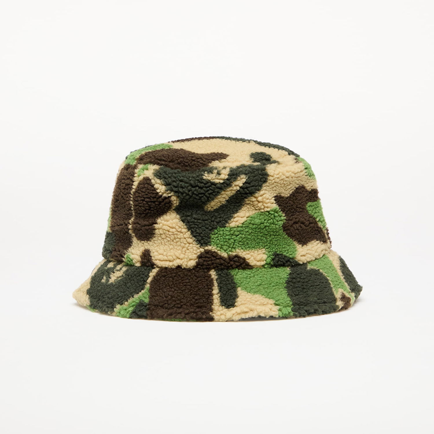 Klobúk BAPE A BATHING APE Abc Camo Boa Fleece Bucket Hat Zelené | 001HTK801006M GRN, 1