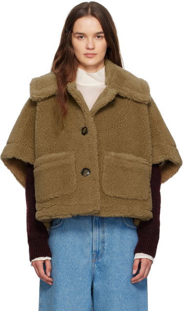 Bunda Max Mara Max Mara Newterzo1 Cropped Teddy Jacket Hnedá | 2524736022600, 0