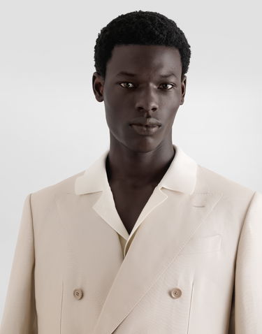 Bunda Dolce & Gabbana Dolce & Gabbana Double-breasted Linen Jacket Béžová | G2QS7TFU4MCM0722, 3