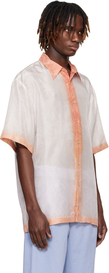 Košeľa Dries Van Noten Dries Van Noten Silk Dip Dye Shirt Oranžová | 251-020700-1201, 1