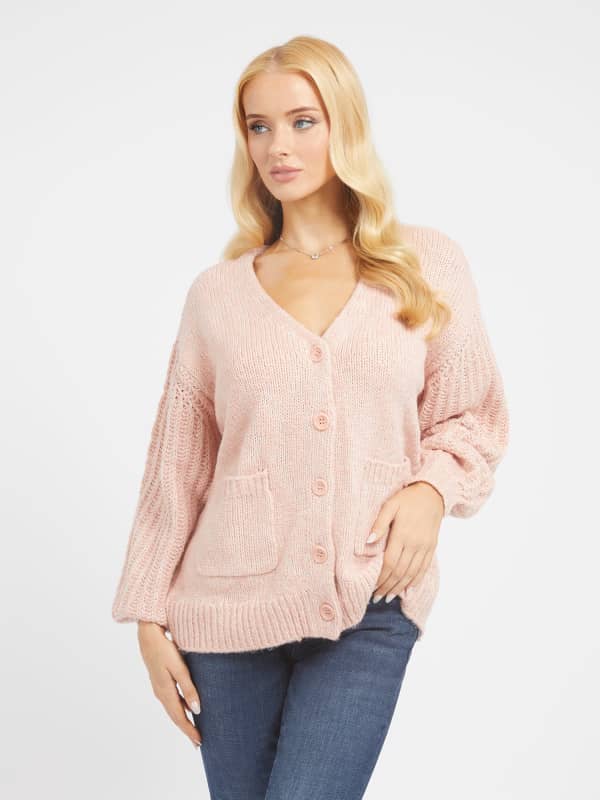 Sveter GUESS Front Pockets Ružová | W3BR61Z3B72, 0