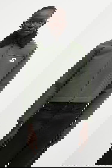 Bunda Carhartt WIP Newkirk Cropped Jacket with Faux Fur Collar Zelené | I035699.3CWXX, 0