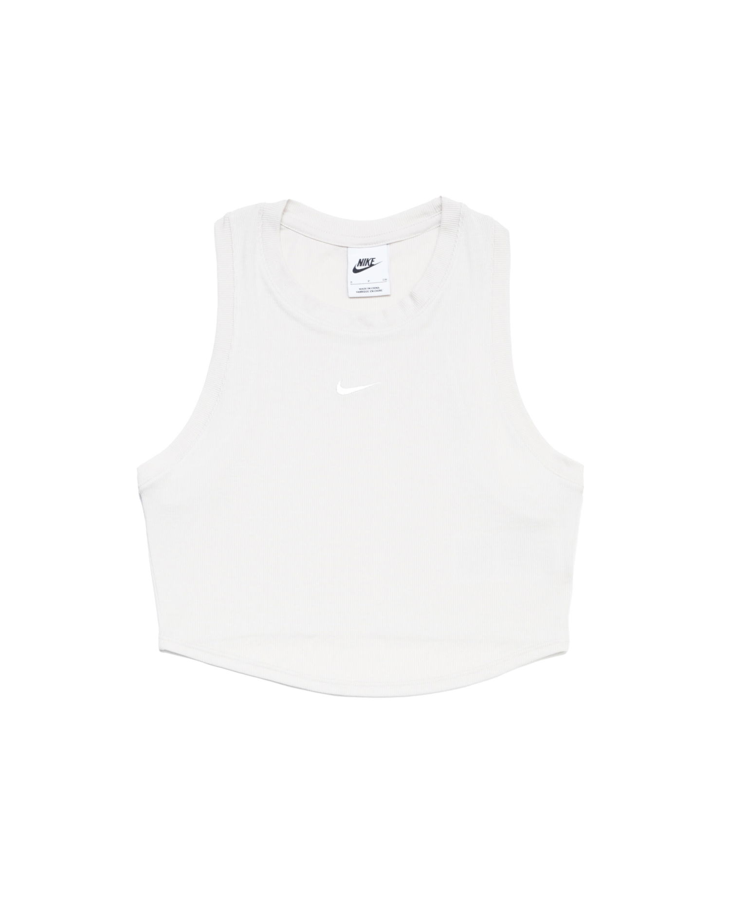 Tielko Nike Essential Ribbed Cropped Tank Top Biela | FB8279-104, 0