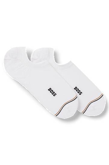 Ponožky BOSS BOSS Two-Pack of Invisible Cotton-Blend Socks Biela | 50522704, 0