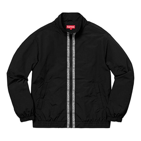 Vetrovka Supreme Supreme Classic Taping Track Jacket Čierna | SUP-SS18-536