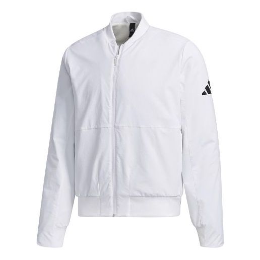 Bomber bunda adidas Originals Aviator Sports Fleece Lined Jacket Biela | FM9416
