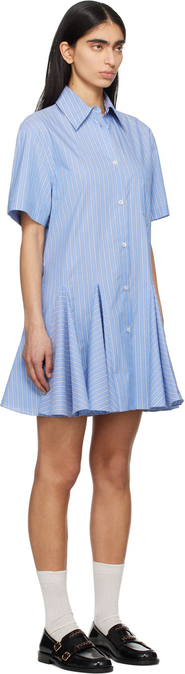 Šaty Marni Marni Striped Poplin Shirt Minidress Modrá | ABMA1379S0 UTC455, 1