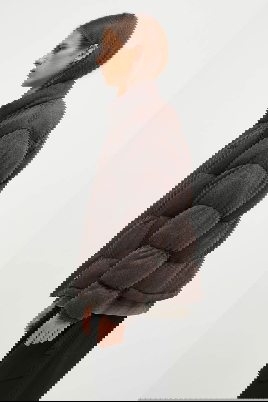 Prešívaná bunda Dickies BAKER Textured Winter Puffer Jacket Hnedá | DK0A4Z38, 1