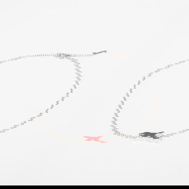 Náhrdelník BILLIONAIRE BOYS CLUB Icecream Running Dog Chain Necklace Metalická | IC25272 Silver/ Red, 0