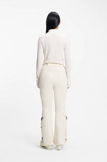 Nohavice BOSS Ski trousers with water-repellent finish Biela | 50549048, 1