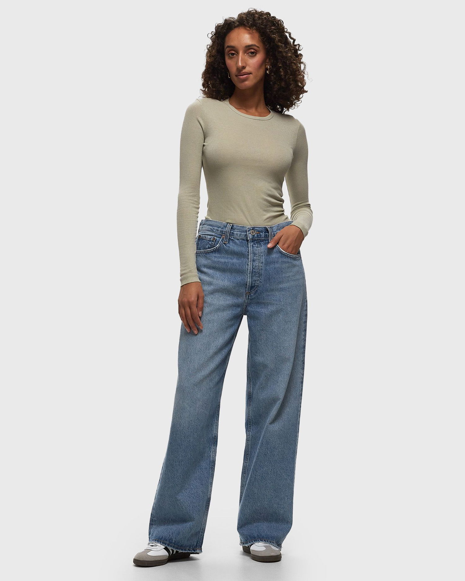 Džínsy AGOLDE AGOLDE Low Slung Baggy Jeans, Size M Modrá | A9079-1535-LIBERTINE, 1