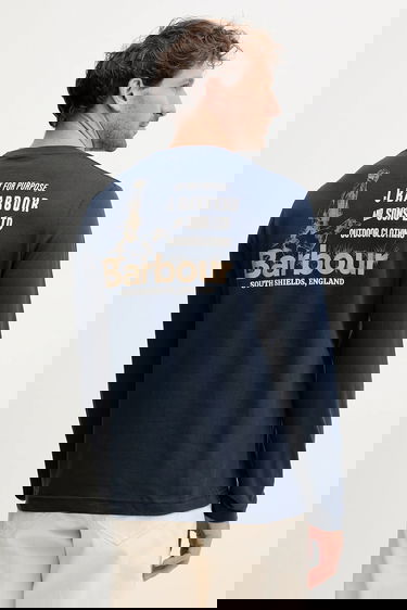 Tričko Barbour Barbour Long Sleeve Graphic T-Shirt Navy | MTS1471, 2