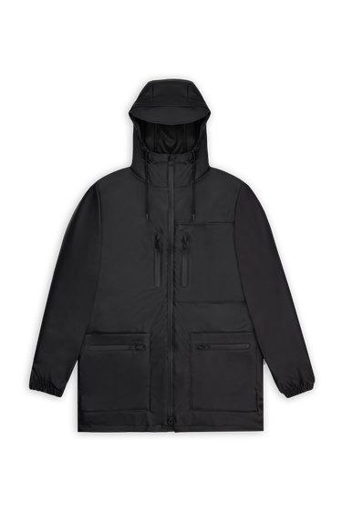 Parka Rains Cargo Long Jacket Čierna | 12060\01, 5