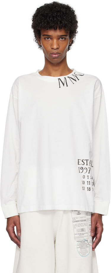 Sveter Maison Margiela MM6 Maison Margiela Printed T-Shirt Biela | SH0GC0047 S24312, 0
