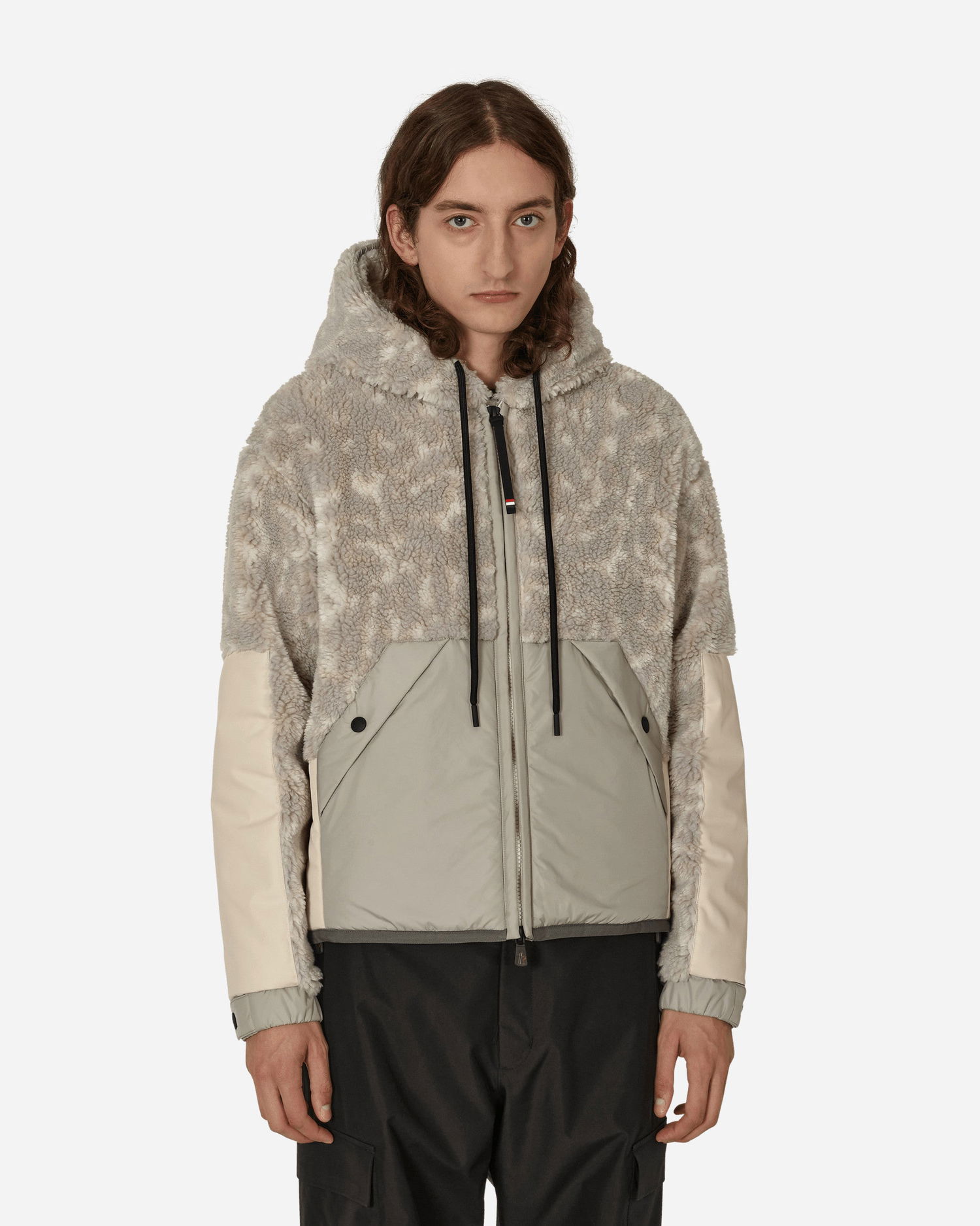 Bunda Moncler Hooded Pile Cardigan Béžová | H20978G00002 F90, 0