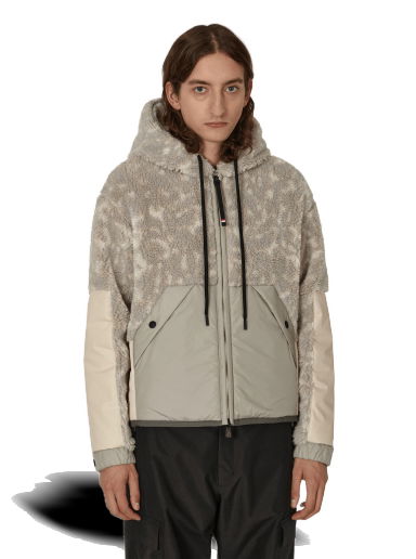 Bunda Moncler Hooded Pile Cardigan Béžová | H20978G00002 F90