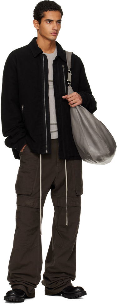 Bunda Rick Owens Rick Owens DRKSHDW Concealed Zipfront Jacket Čierna | DU02E7775 BMO, 4
