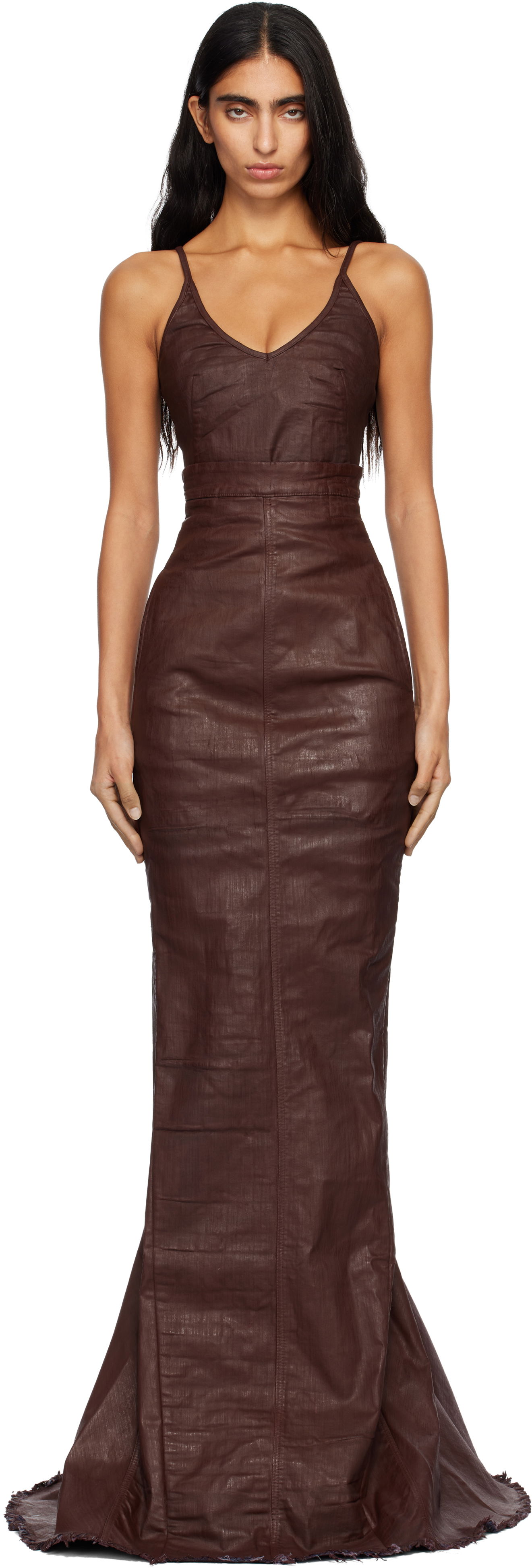 Sukňa Rick Owens DRKSHDW Concordians Lido Maxi Skirt Hnedá | DS02E7344 SDSW, 0