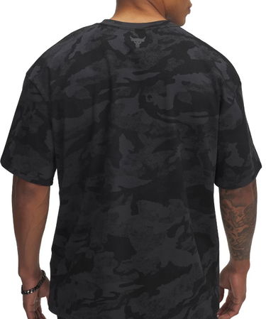 Tričko Under Armour Project Rock All Over Print T-Shirt Čierna | 1389976-001, 4