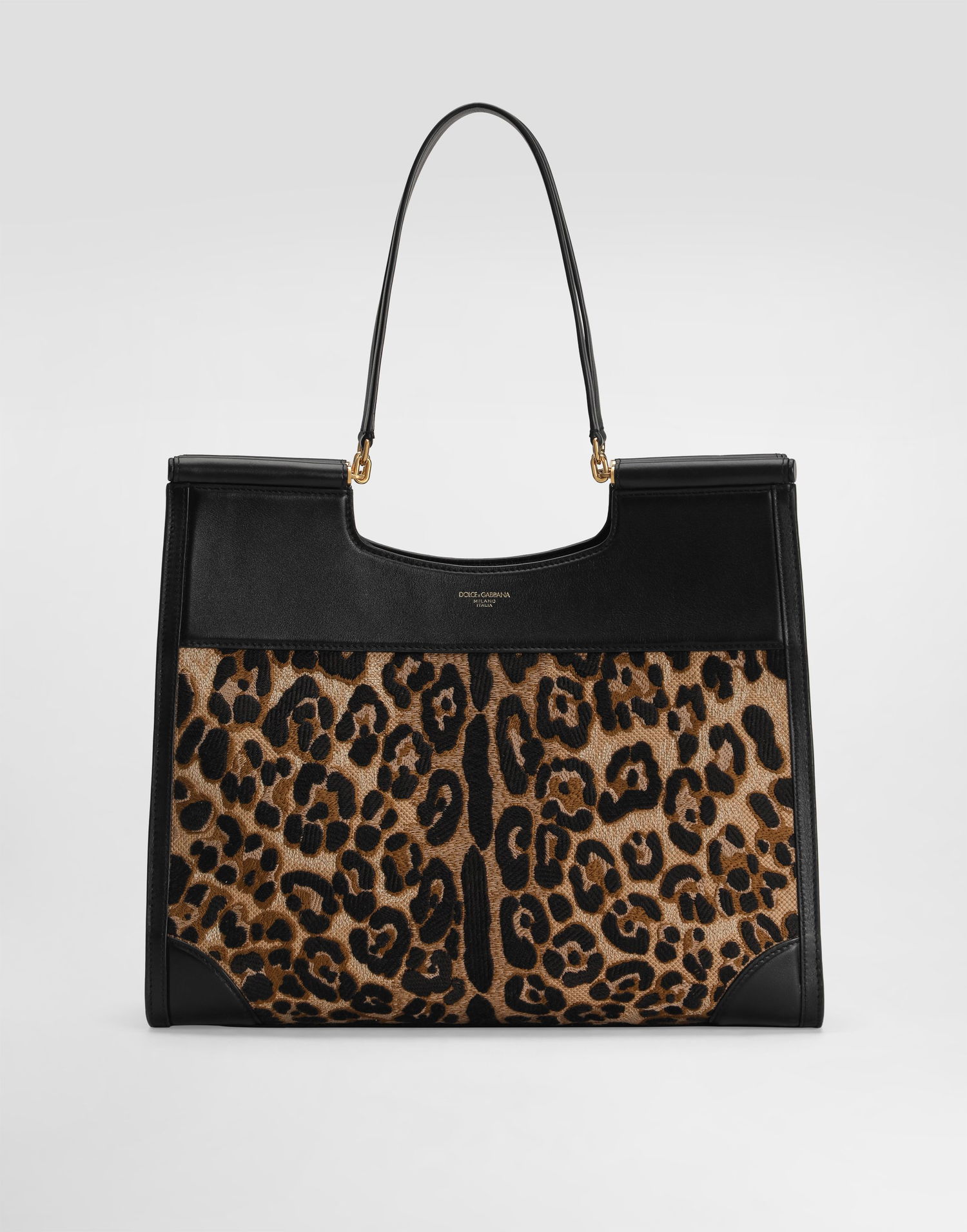 Tote bag Dolce & Gabbana Dolce & Gabbana Sicily Large Embroidered Shopping Bag Čierna | BB7727B6I3789738, 0