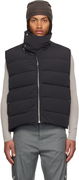 Concordians Flight High Neck Asymmetrical Zip Puffer Down Vest