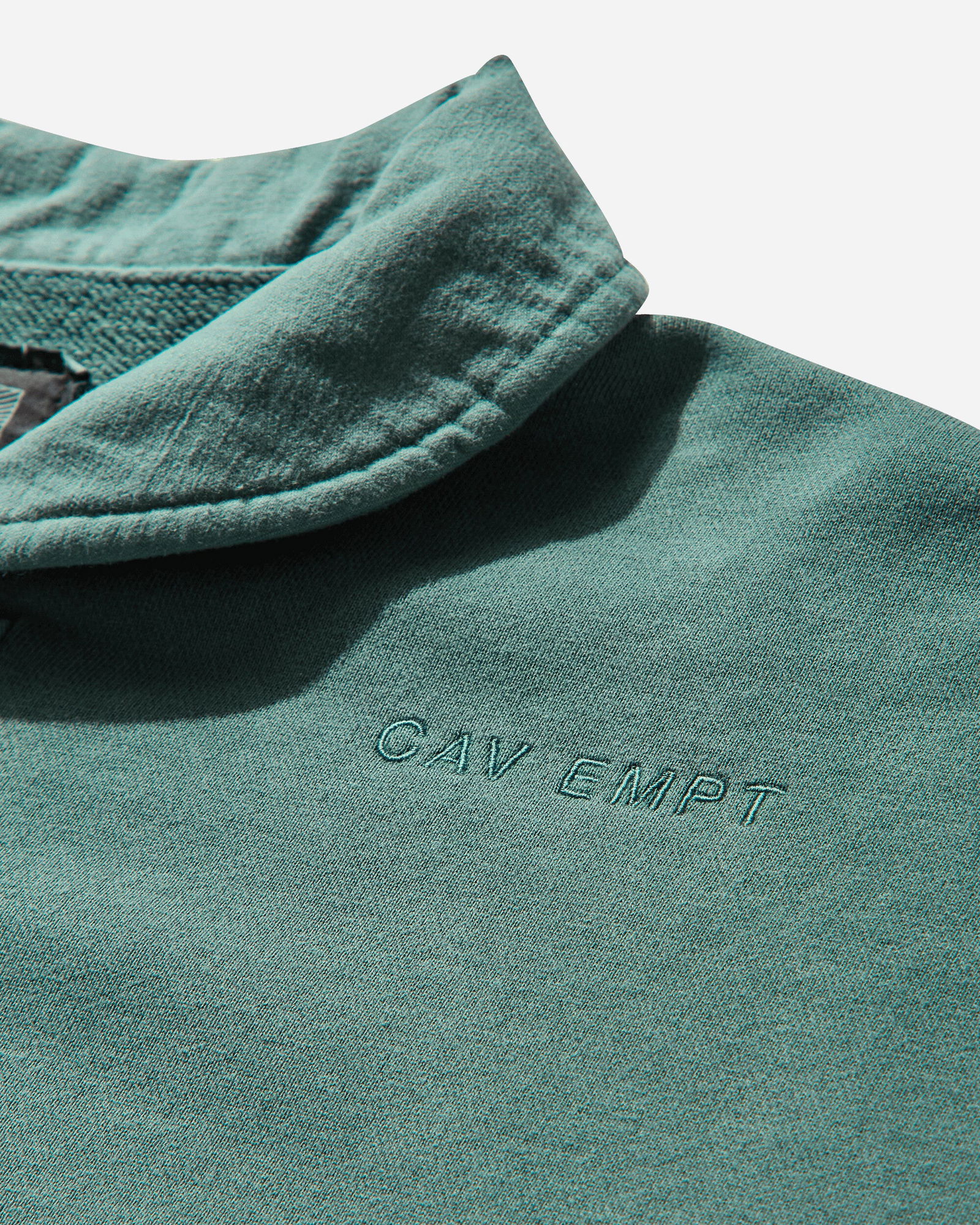 Overdye Collared Half Zip Sweatshirt